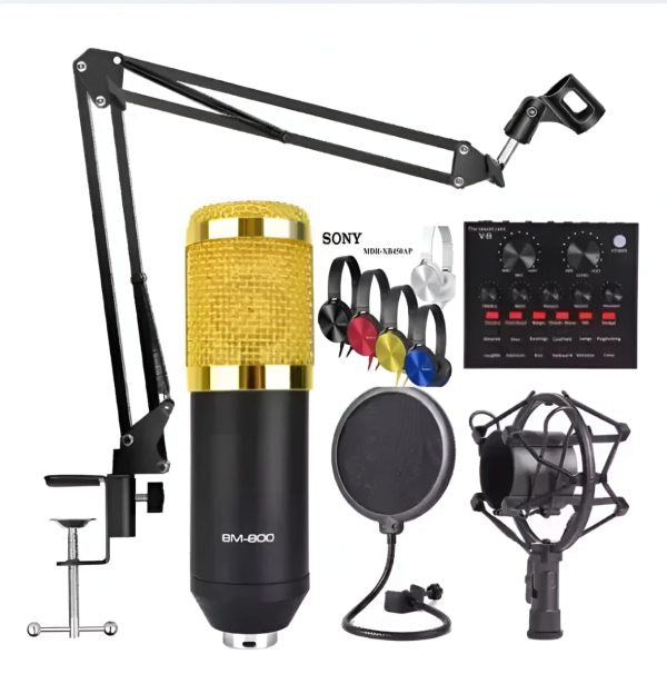 V8 Bm-800 Podcast Mic Set Youtube Recording Mic Set